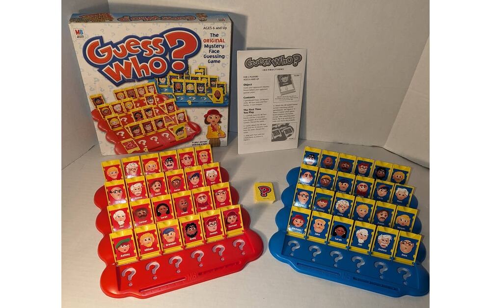 Vintage 2003 Guess Who Original Mystery Face Board Game Milton Bradley